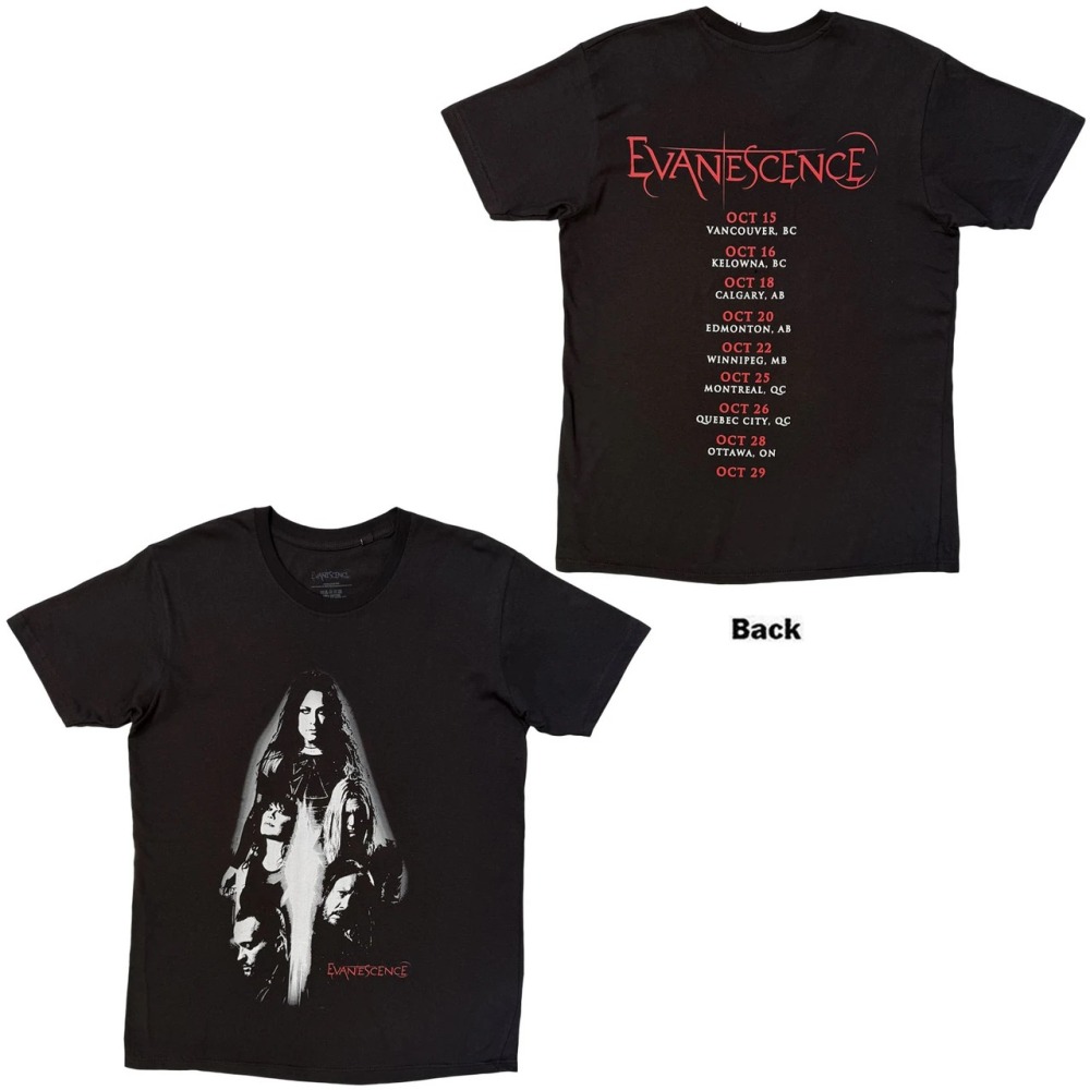Evanescence - Canada Tour '24 Photo Herren TShirt - Schwarz